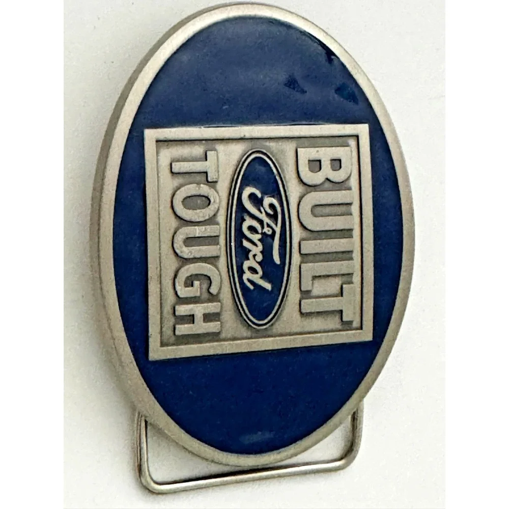 Built Ford Tough Ford Belt Buckle Blue Licensed‎